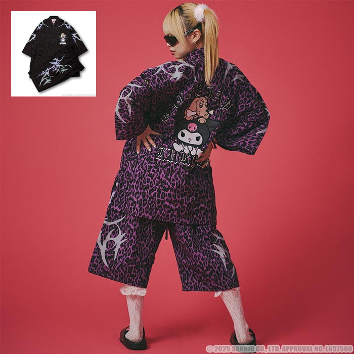 GALFY ガルフィー クロミ コラボ クロミとGALFYの甚平 セットアップ メンズ レディース 犬 152056 送料無料 GALFY ガルフィー クロミ コラボ クロミとGALFYの甚平 セットアップ