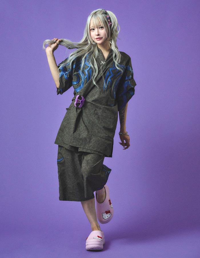 GALFY ガルフィー セットアップ メンズ レディース 部族長甚平 152078