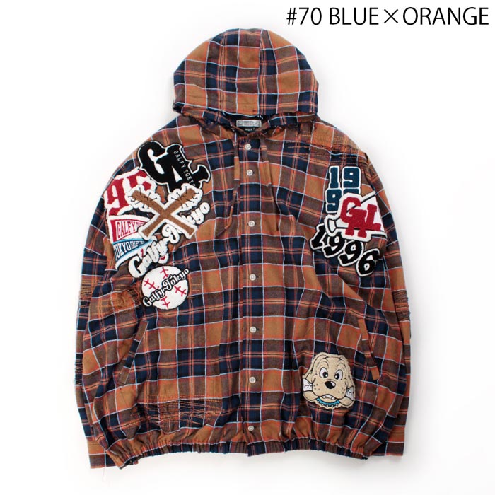 GALFY ガルフィー パーカー メンズ レディース ユニセックス ワッペン