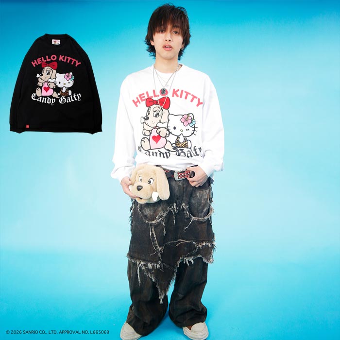 ♡ガルフィー ロングTシャツ♡ GALFY ガルフィー ロンT ロング Tシャツ 長袖 メンズ レディース 覚醒