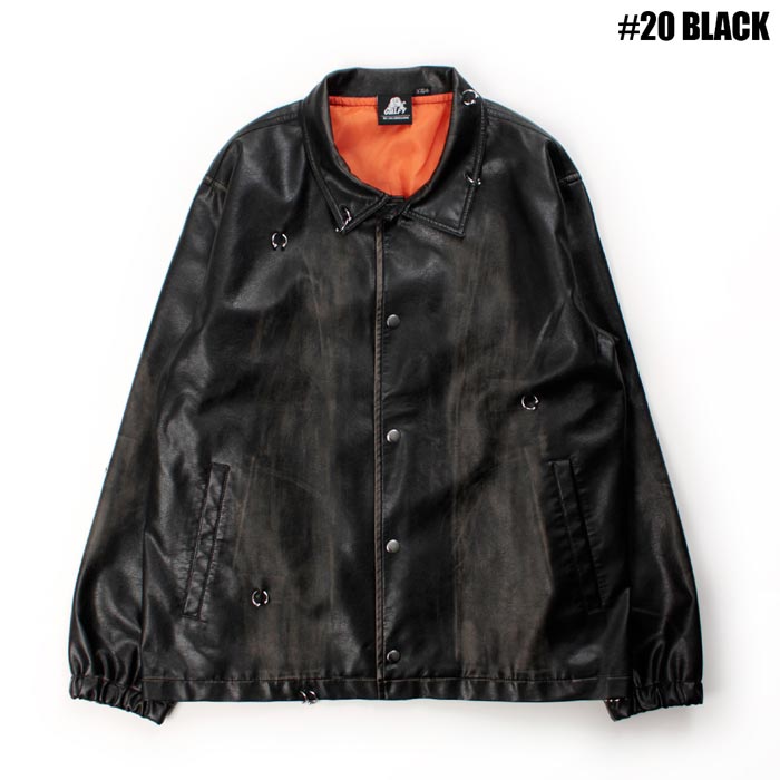 ガルフィー GALFY アウター メンズ レディース バチバチピアスPUコーチ