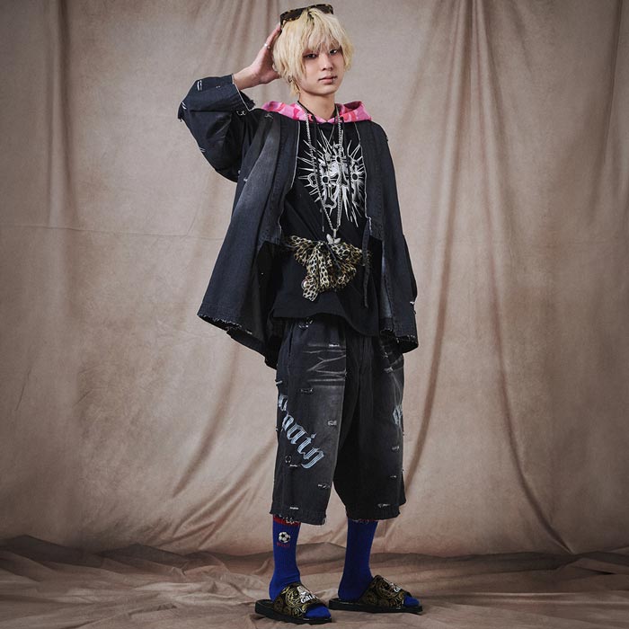 GALFY ガルフィー セットアップ メンズ レディース バチバチピアス甚平
