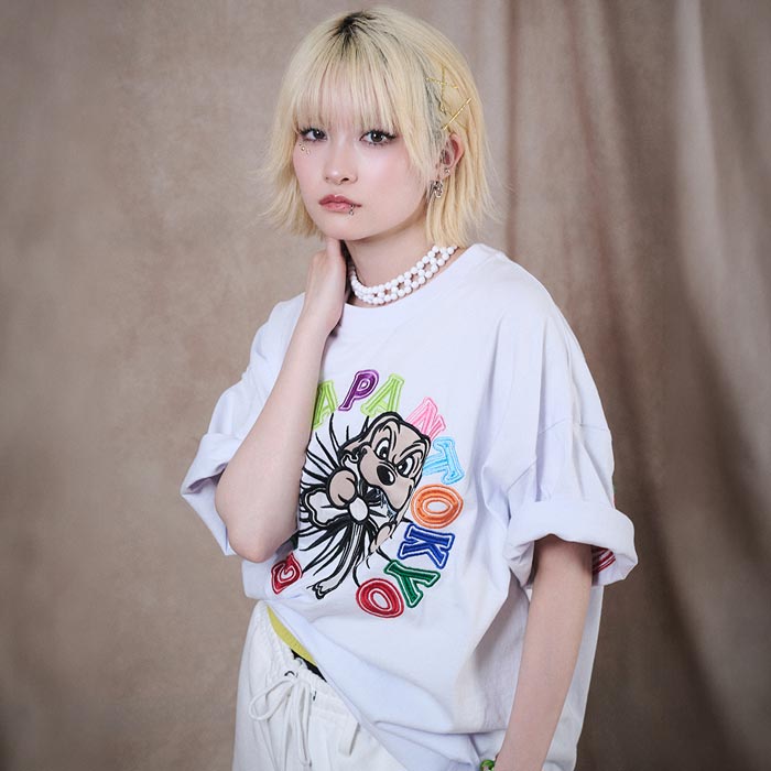 国際謦察の武跳犬 マザリ　GALFY コラボTシャツ　未使用　Lサイズ GALFY ガルフィー Tシャツ 半袖 メンズ レディース ドッグ 犬