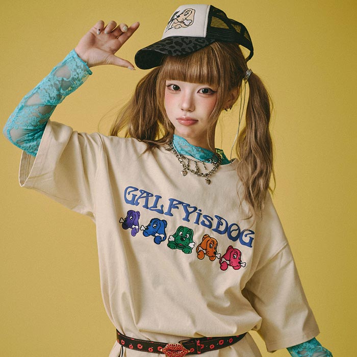 GALFY ガルフィー Tシャツ 半袖 メンズ レディース ドッグ 犬 復刻