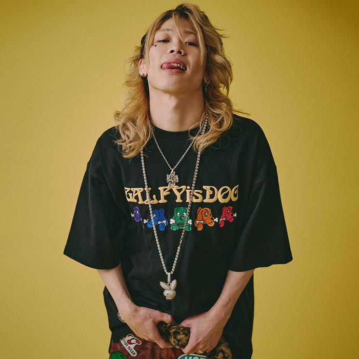 GALFY ガルフィー Tシャツ 半袖 メンズ レディース ドッグ 犬 復刻