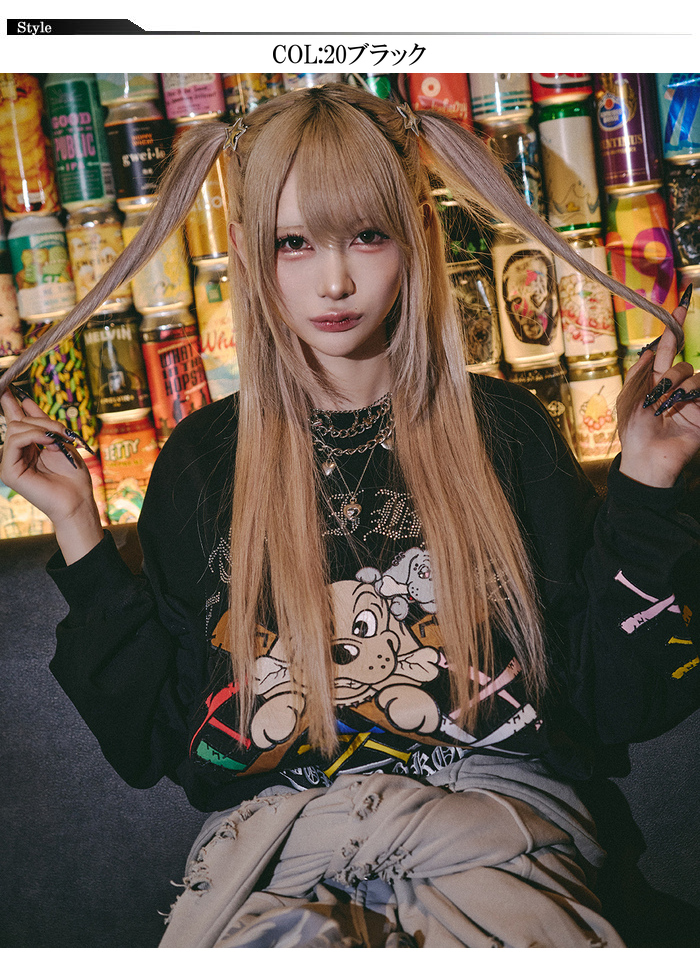 GALFY ガルフィー ロンT 長袖 Tシャツ メンズ レディース 釘バット