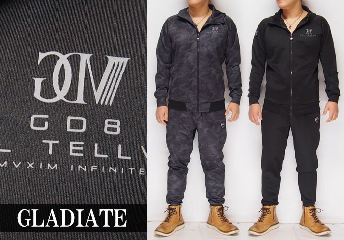 GLADIATE[グラディエイト] GD8 プリント フード付き 上下セットアップ