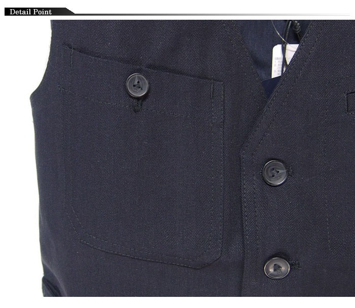 ジースター ロウ G-STAR RAW インディゴ デニム ジレ ベスト/D00730