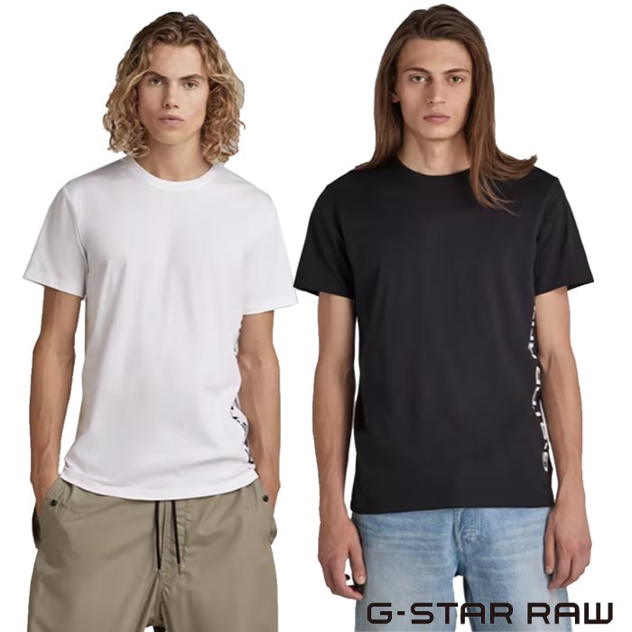 G-STAR RAW ジースター ロウ Tシャツ 半袖 メンズ SIDE LOGO T