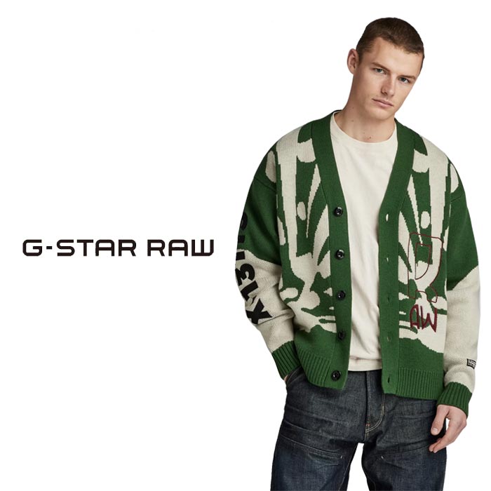 ジースター ロウ G-STAR RAW ニット カーディガン メンズ HOLIDAY 