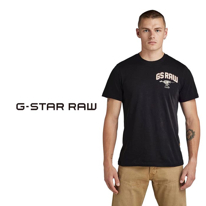 ジースター ロウ G-STAR RAW Tシャツ 半袖 メンズ D24424-C372 送料無料｜mayakasai