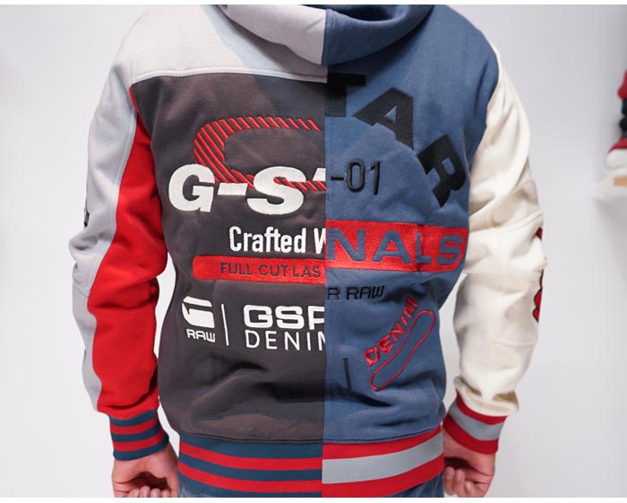 【e2402】G-STAR RAWマッシュパーカーコットンミドル丈ジャケットL G-STAR INC - Men - Archive Hooded Loose Sweater - Dark Black – Nohble