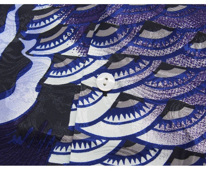 花旅楽団[ハナタビガクダン] 鯉 ハワイアンシルク アロハシャツ/和柄