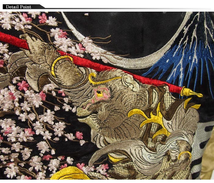 や*ん様 【極美品】花旅楽団 桜髑髏 スカジャン L リバーシブル レーヨン 花旅楽団 スカジャン メンズ レディース ユニセックス ジャケット が