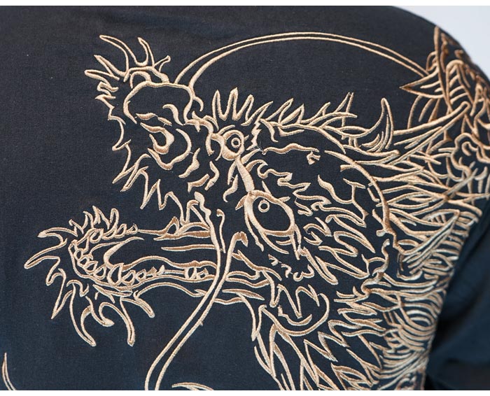 絡繰魂 カラクリダマシイ 和柄 ロング Tシャツ ロンT 長袖 メンズ 龍筋