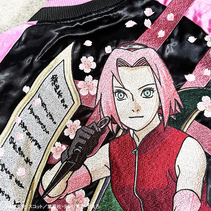 絡繰魂 ナルト コラボ 和柄スカジャン 疾風伝 NARUTO 春野サクラ 楽天市場】【絡繰魂・粋×NARUTO】 サクラ スカジャン ｜ 和柄 ナルト