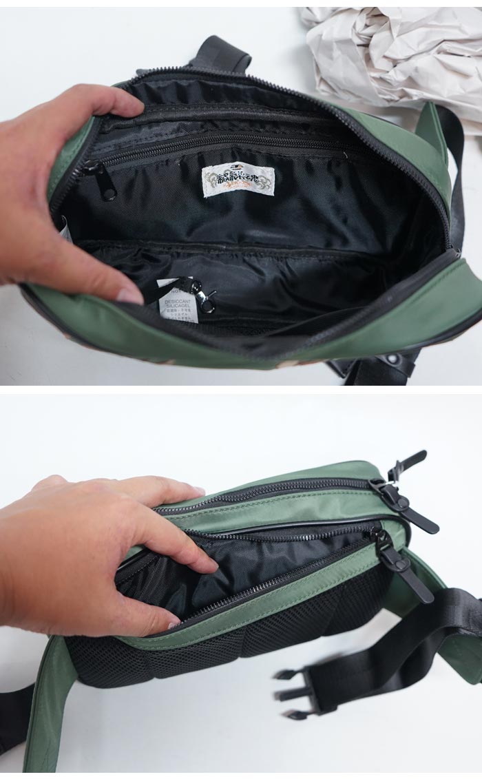 絡繰魂 カラクリダマシイ 和柄 ボディ ショルダー ウエスト バッグ BAG