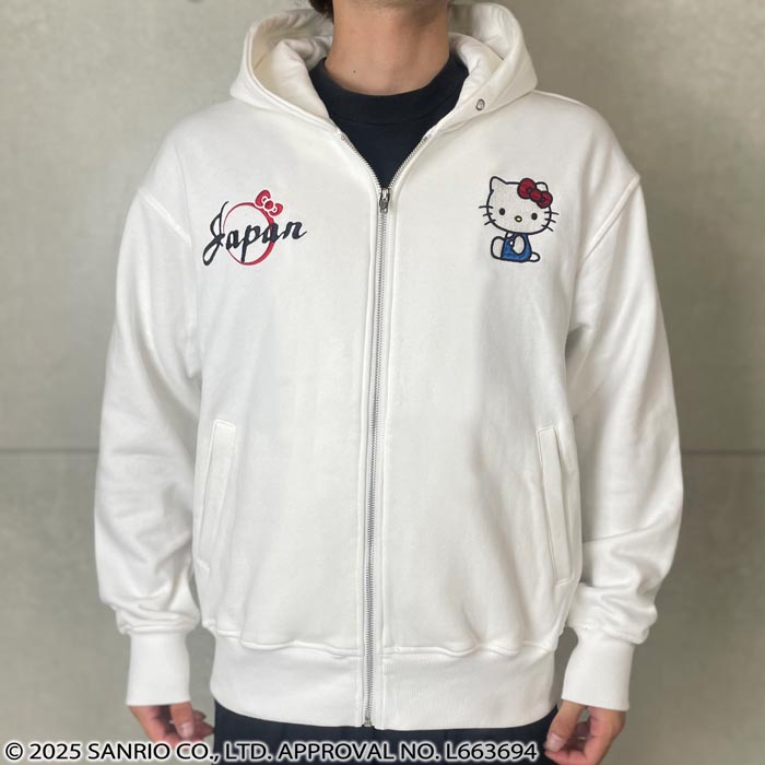 絡繰魂 HELLO KITTY コラボ カラクリダマシイ 和柄 パーカー メンズ