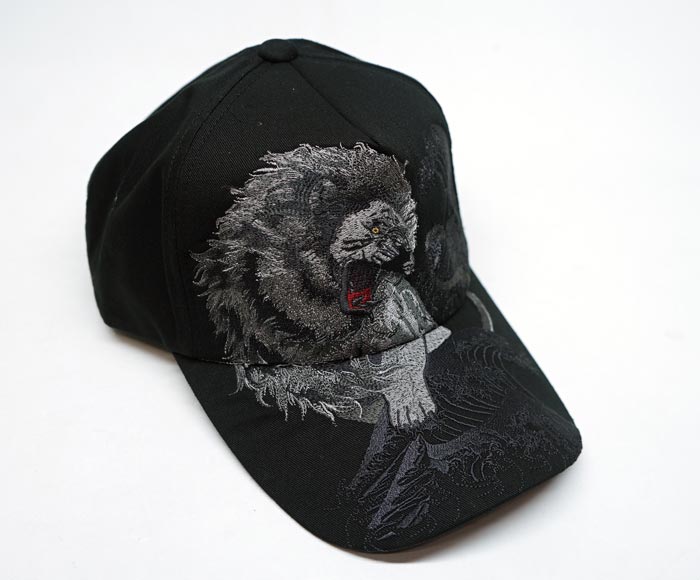 絡繰魂 カラクリダマシイ 和柄 キャップ 帽子 CAP 総刺繍 メンズ 龍 が