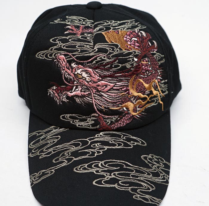 絡繰魂 カラクリダマシイ 和柄 キャップ 帽子 CAP 総刺繍 メンズ 龍 が
