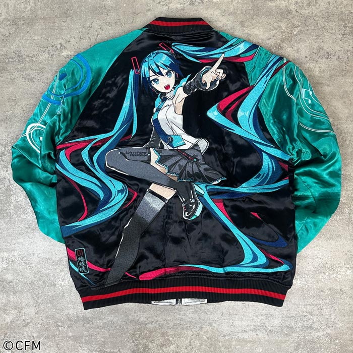 絡繰魂 カラクリダマシイ 初音ミク コラボ 和柄 スカジャン メンズ