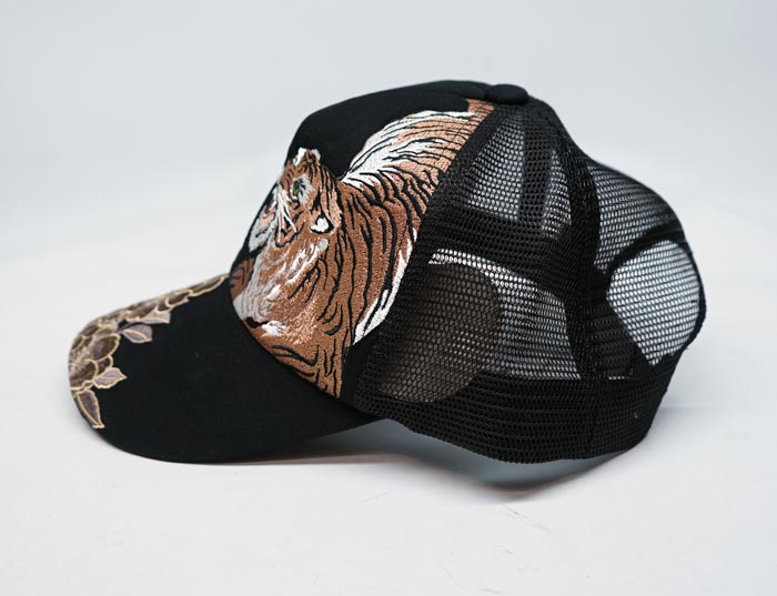 絡繰魂 カラクリダマシイ 和柄 キャップ 帽子 CAP 総刺繍 メンズ 虎
