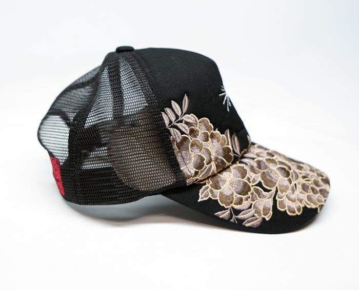 絡繰魂 カラクリダマシイ 和柄 キャップ 帽子 CAP 総刺繍 メンズ 虎