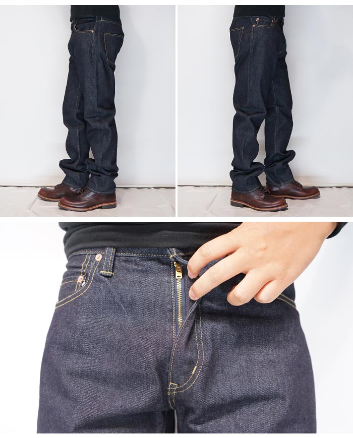 児島ジーンズ KOJIMA GENES 17oz 左綾セルビッチ スリムストレート