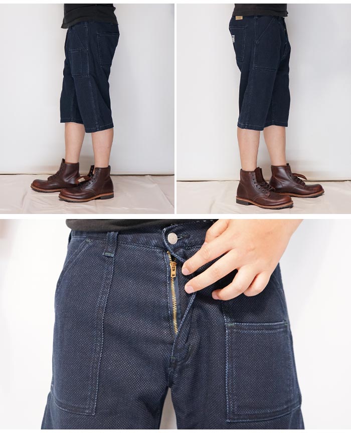 児島ジーンズ KOJIMA GENES ショートパンツ ハーフパンツ 刺し子