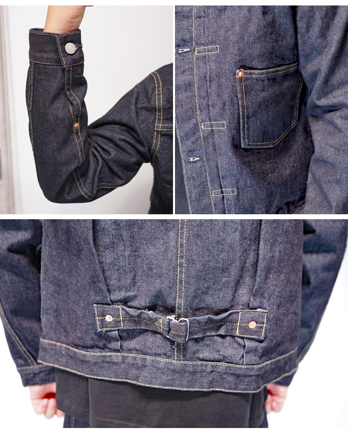 児島ジーンズ KOJIMA GENES デニムジャケット 日本製 メンズ 17oz 左綾