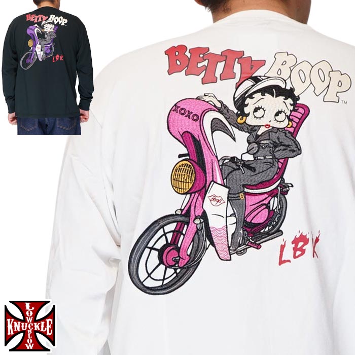 ローブローナックル LOW BLOW KNUCKLE ベティブープ コラボ Ｔシャツ 長袖 メンズ 特攻 ヤンキー ロンT 595859 送料無料 ローブローナックル LOW BLOW KNUCKLE ベティブープ コラボ Tシャツ