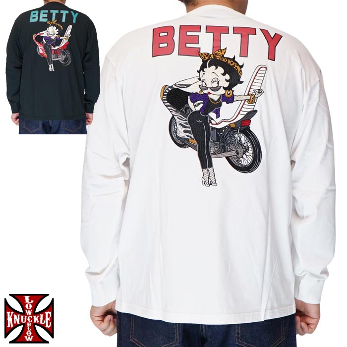 ローブローナックル LOW BLOW KNUCKLE ベティブープ コラボ Ｔシャツ 長袖 メンズ 特攻 ヤンキー ロンT 595860 送料無料 ローブローナックル LOW BLOW KNUCKLE ベティブープ コラボ Tシャツ