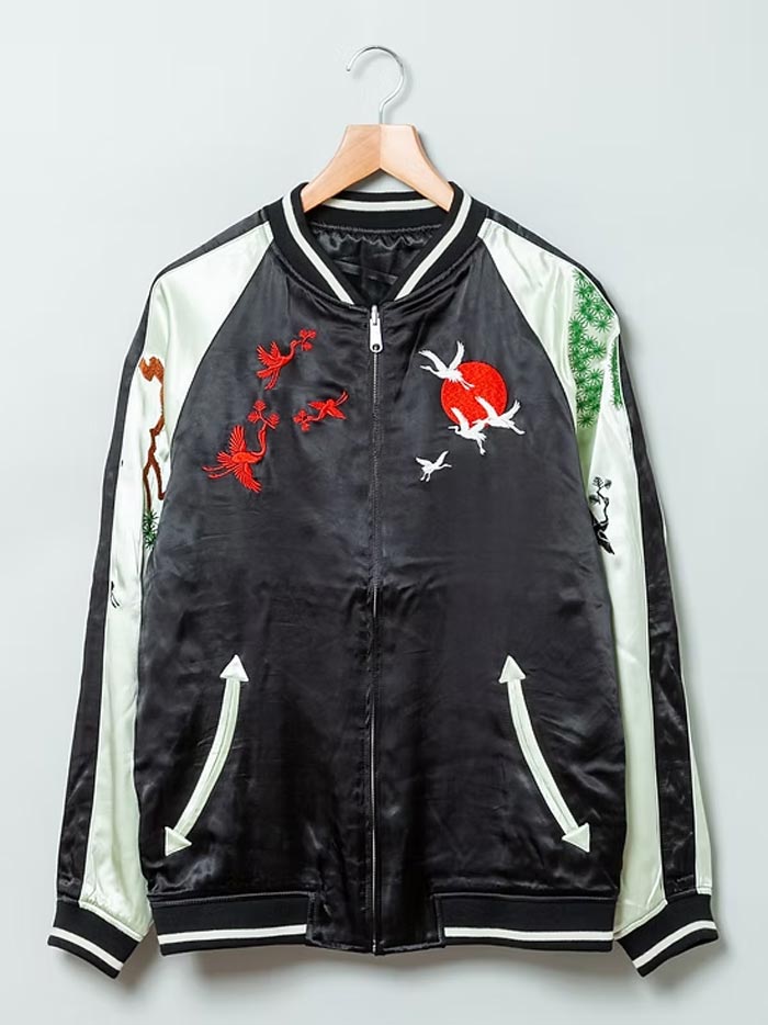 レア コムアイ着用 IKUMI × ALISA 浮世絵 リバーシブル スカジャン 粋・神奈川沖浪裏 浮世絵リバーシブルスカジャン 絡繰魂 232031 和柄