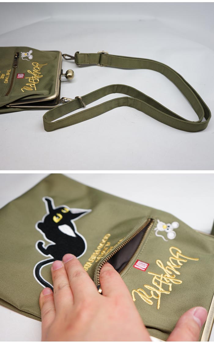 【モカ 】鳳凰（白）Lサコッシュ　和柄　大迫力　ハンドメイド　デニムベルト 鳳凰（白）Lサコッシュ 和柄 大迫力 ハンドメイド デニムベルト