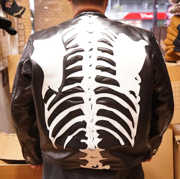 VANSON バンソン MASTERMIND WORLD コラボ レザー ジャケット マスター