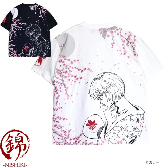 エヴァンゲリオン Evangelion 錦 コラボ Tシャツ 半袖 メンズ 綾波レイ