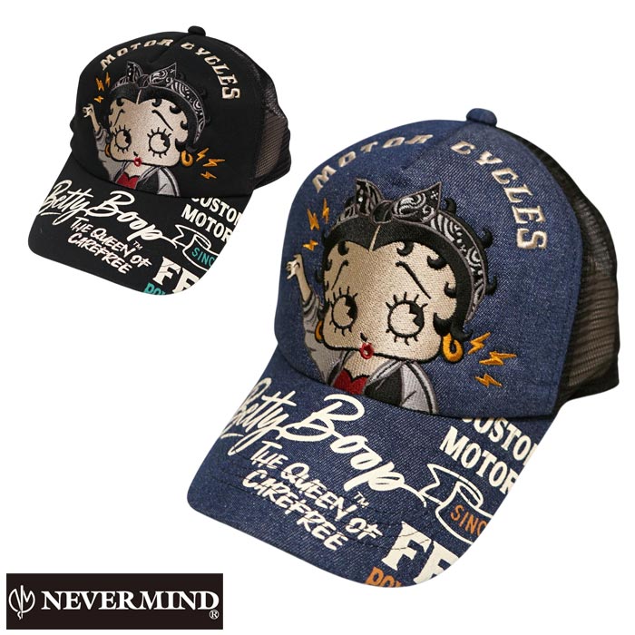NEVER MIND ネバーマインド ベティブープ コラボ キャップ 帽子 メンズ 