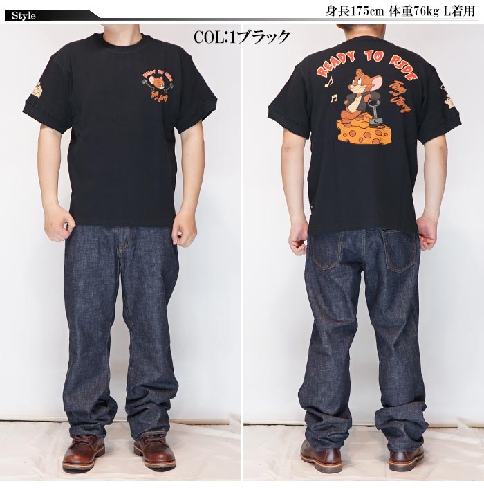 NEVER MIND ネバーマインド トムとジェリー コラボ Tシャツ メンズ TJN