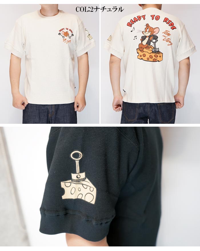 NEVER MIND ネバーマインド トムとジェリー コラボ Tシャツ メンズ TJN