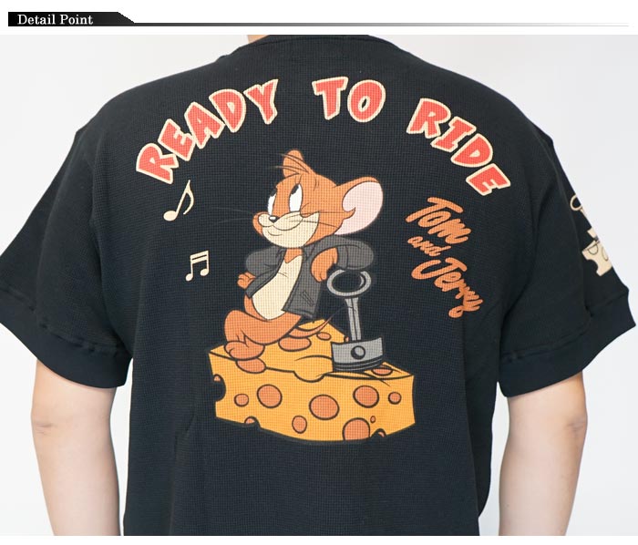 NEVER MIND ネバーマインド トムとジェリー コラボ Tシャツ メンズ TJN