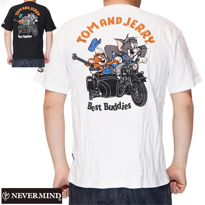 NEVER MIND ネバーマインド トムとジェリー コラボ Tシャツ メンズ TJN