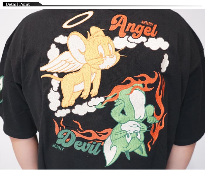NEVER MIND ネバーマインド トムとジェリー コラボ Tシャツ メンズ