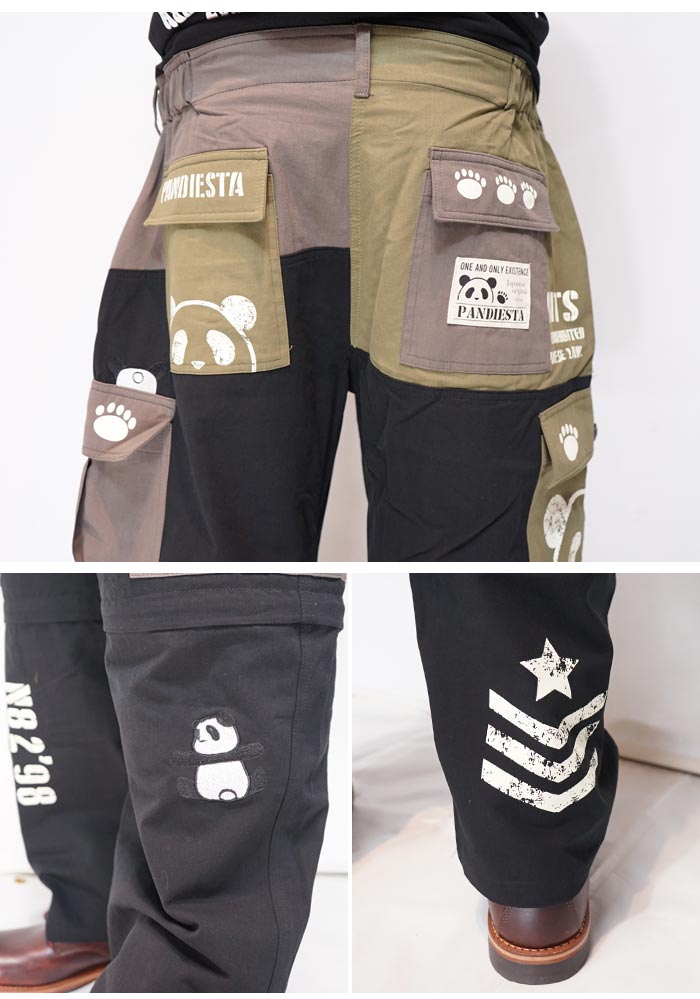 パンディエスタ PANDIESTA カーゴパンツ ミリタリー クロップドパンツ
