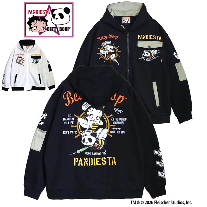 PANDIESTA パンディエスタ ベティブープコラボ パーカー メンズ パンダ