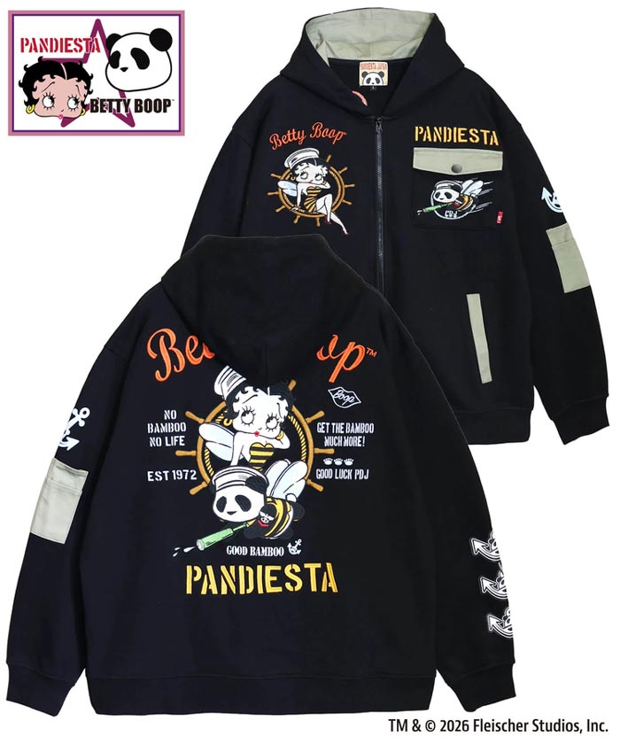 PANDIESTA パンディエスタ ベティブープコラボ パーカー メンズ パンダ