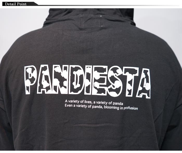 パンディエスタ PANDIESTA パーカー ビッグサイズ 半袖 パンダ
