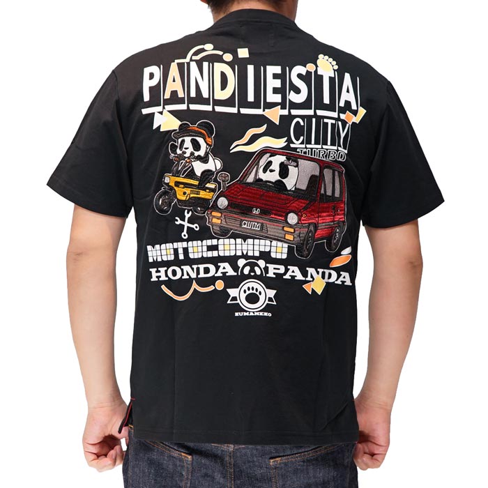 ホンダ Honda パンディエスタ PANDIESTA コラボ Tシャツ パンダ CITY&MOTOCOMPO 和柄 523504｜mayakasai｜06