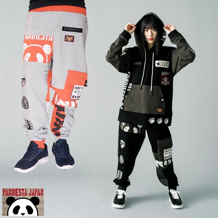 パンディエスタ PANDIESTA 配色切替ミリタリー スウェットパンツ