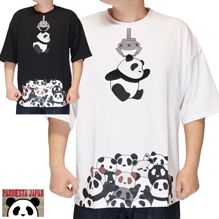 パンディエスタ PANDIESTA Tシャツ 半袖 パンダ ビッグサイズ クレーン