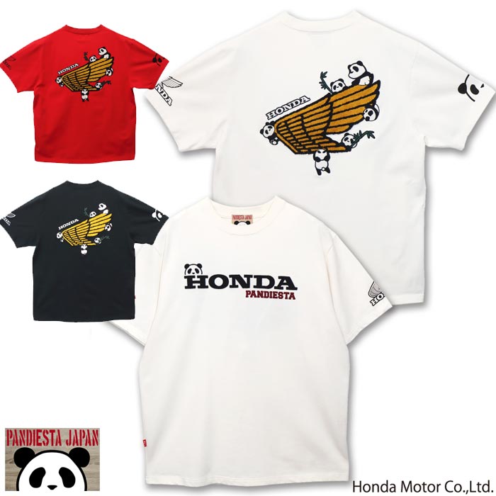 ホンダ Honda パンディエスタ PANDIESTA コラボ Tシャツ パンダ WING